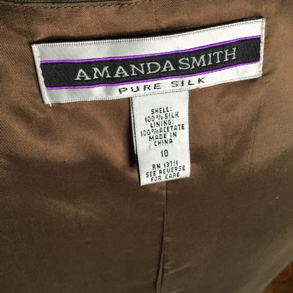 Green Silk Four Piece Amanda  Smith - Picture 5 of 6